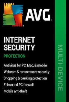 AVG Internet Security (PC, Android, Mac, iOS) (3 Devices, 1 Year)  - AVG Key - GLOBAL