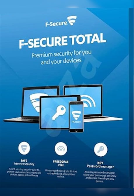 F-Secure Total (PC, Android, Mac) (1 User, 2 Years)  - F-Secure Key - GLOBAL