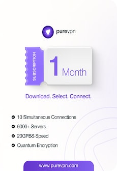 PureVPN (10 Devices, 1 Month) - PureVPN Key - GLOBAL