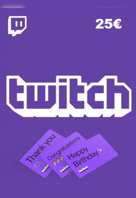 Twitch Gift Card 25 EUR - twitch Key - SPAIN