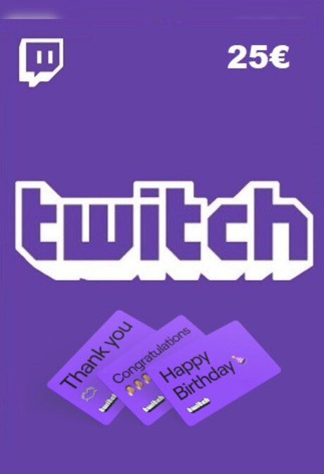 Twitch Gift Card 25 EUR - twitch Key - ITALY