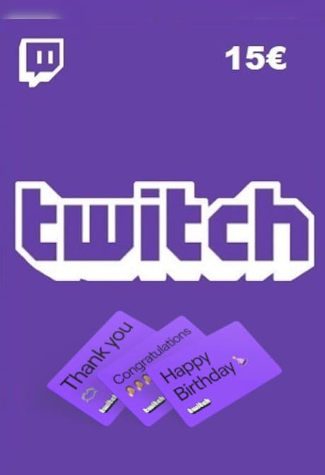 Twitch Gift Card 15 EUR - twitch Key - LUXEMBOURG