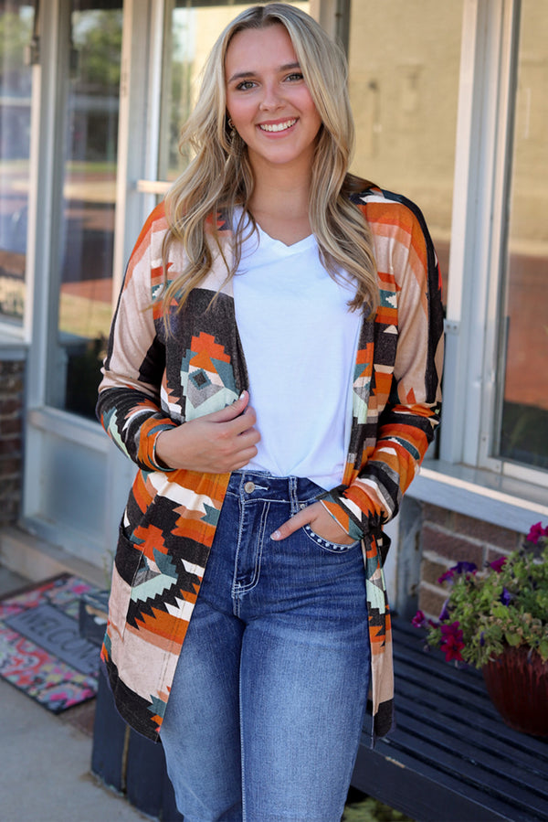 Cardigan femme — orange