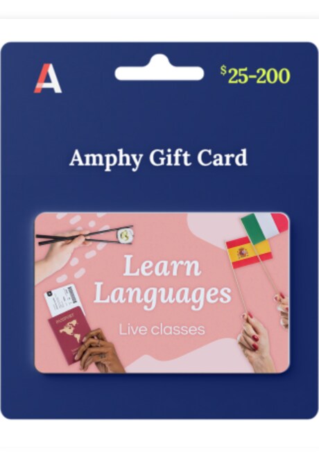 Languages Online - Live Classes Gift Card 200 EUR - Amphy Key