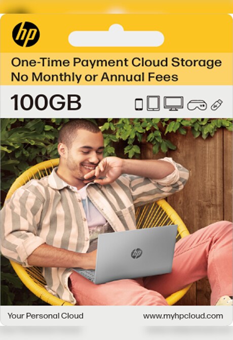 myHPcloud Cloud Storage Platform One-Time Payment Gift Card 100 GB - myHPcloud Key - APAC