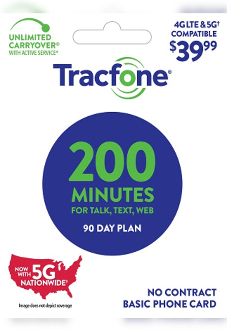 Tracfone Card  39.99 USD UNITED STATES