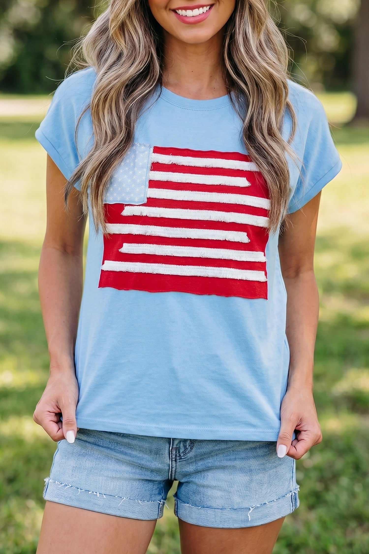 T-shirt femme patchwork