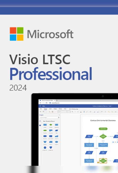 Microsoft Visio 2024 | LTSC Professional (PC) - Microsoft Key - GLOBAL