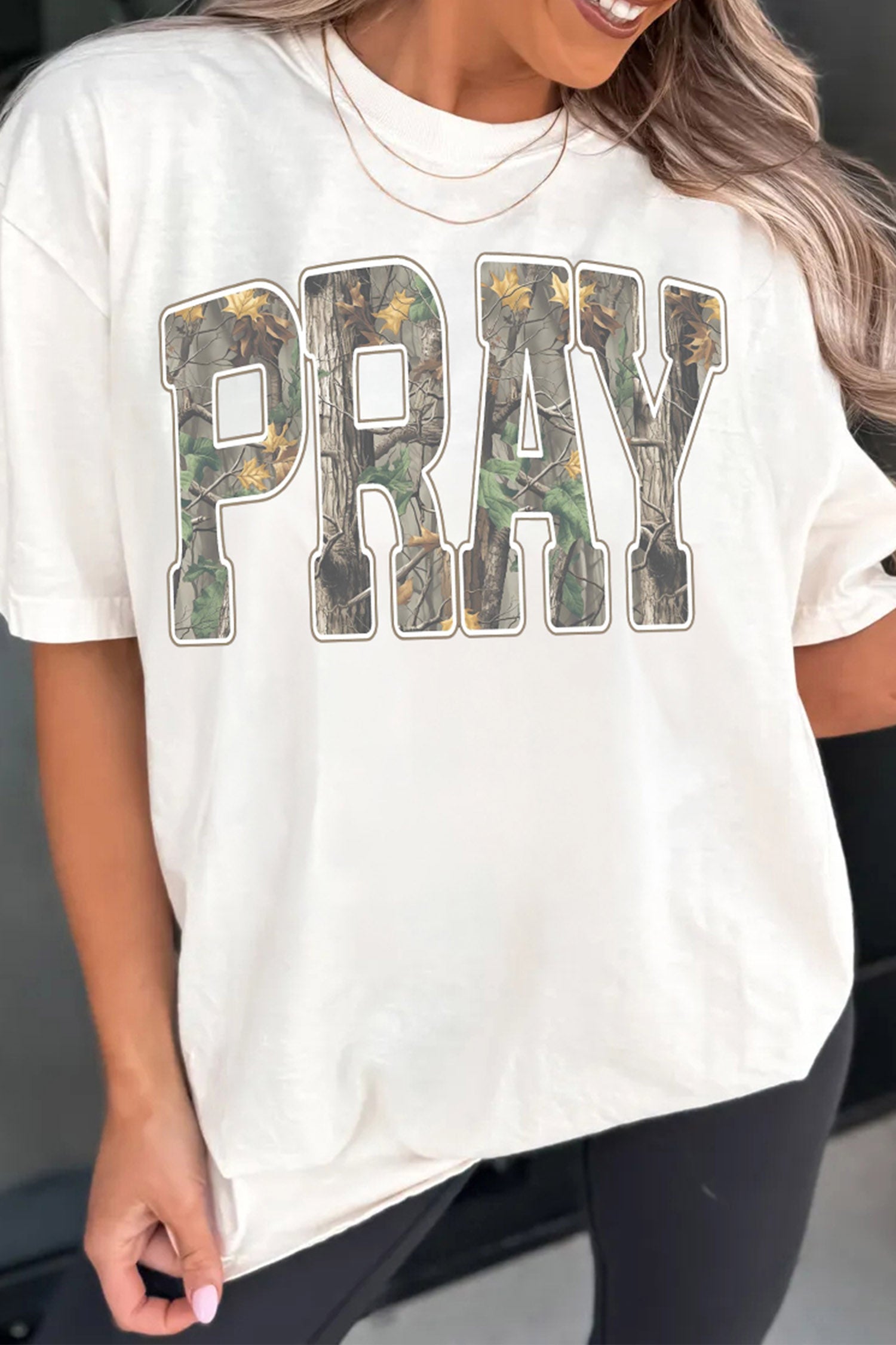 T-shirt femme camouflage, casual