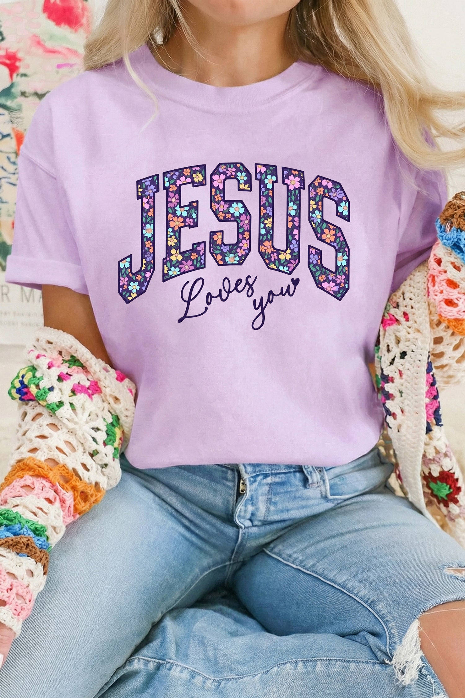 T-shirt femme floral