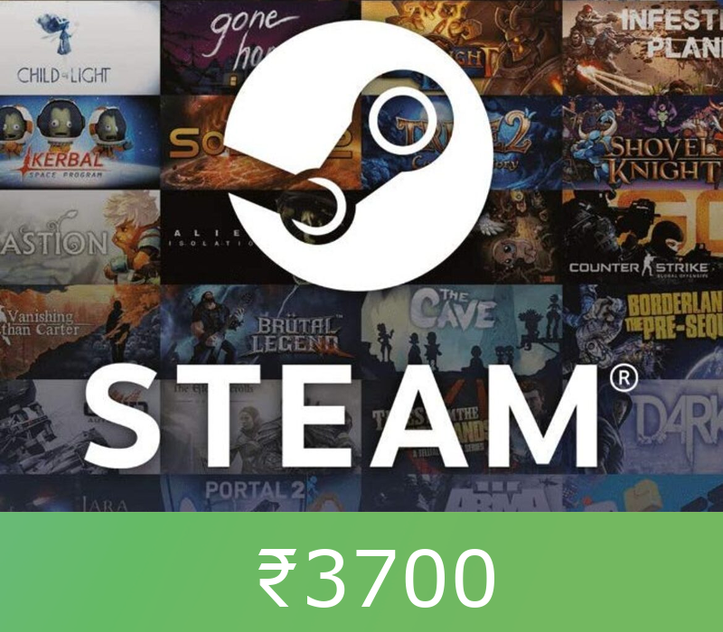 Steam Gift Card ₹3700 INR Global Activation Code