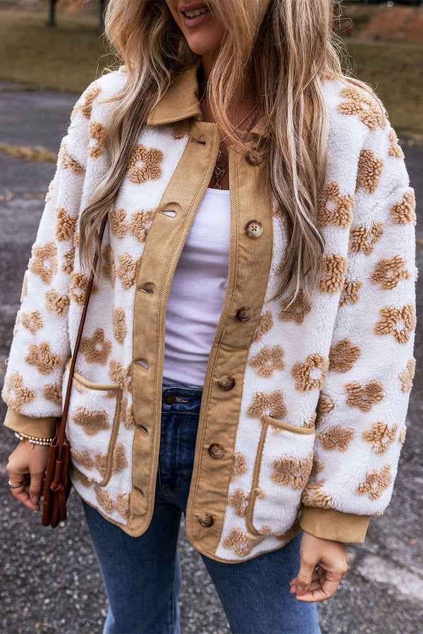 Veste femme boutonnée — beige
