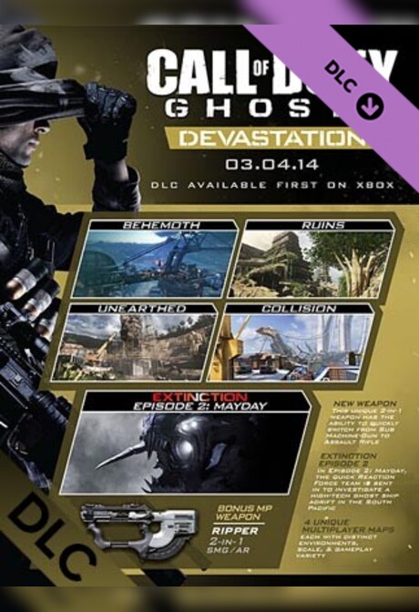 Call of Duty: Ghosts - Devastation (PC) - Steam Gift - GLOBAL