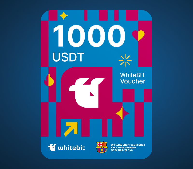 WhiteBIT - FC Barcelona Edition - 1000 USDT Voucher