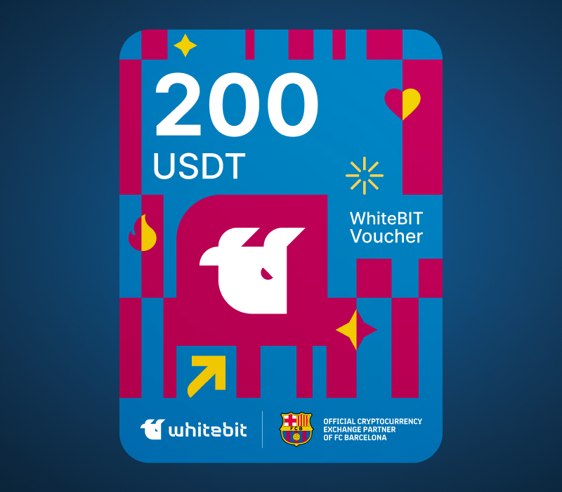 WhiteBIT - FC Barcelona Edition - 200 USDT Voucher