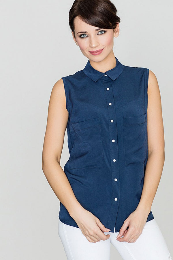 Blouse femme Lenitif Chemise Chemise — bleu marine