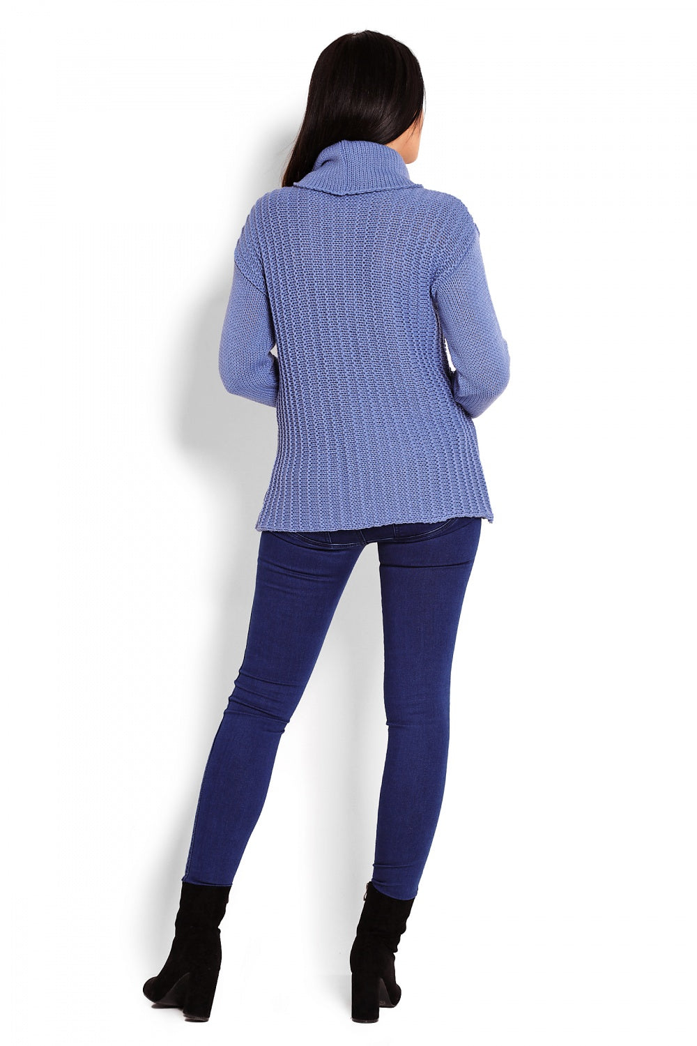Pull femme PeeKaBoo Col Roulé Col — bleu