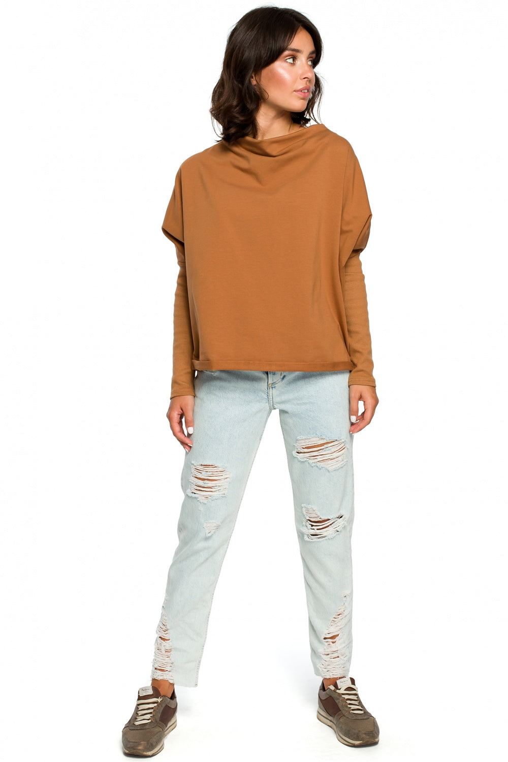 T-shirt femme BeWear Sweatshirt Sweatshirt — brun