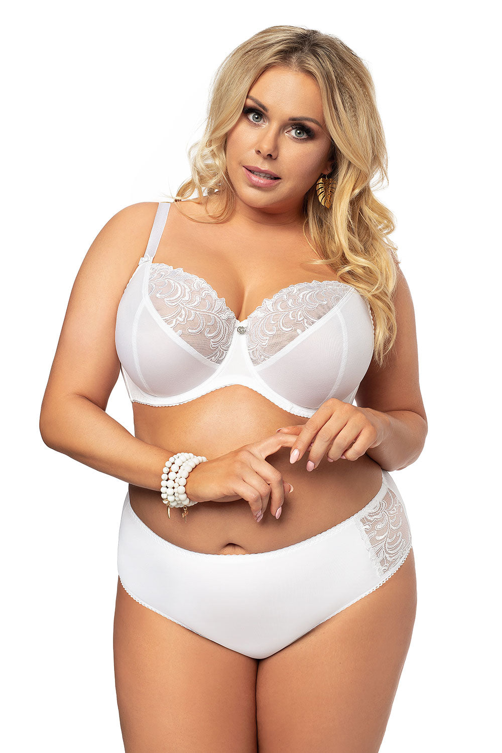 Soutien-gorge semi-soft femme Gorsenia Lingerie Soft Soft — blanc