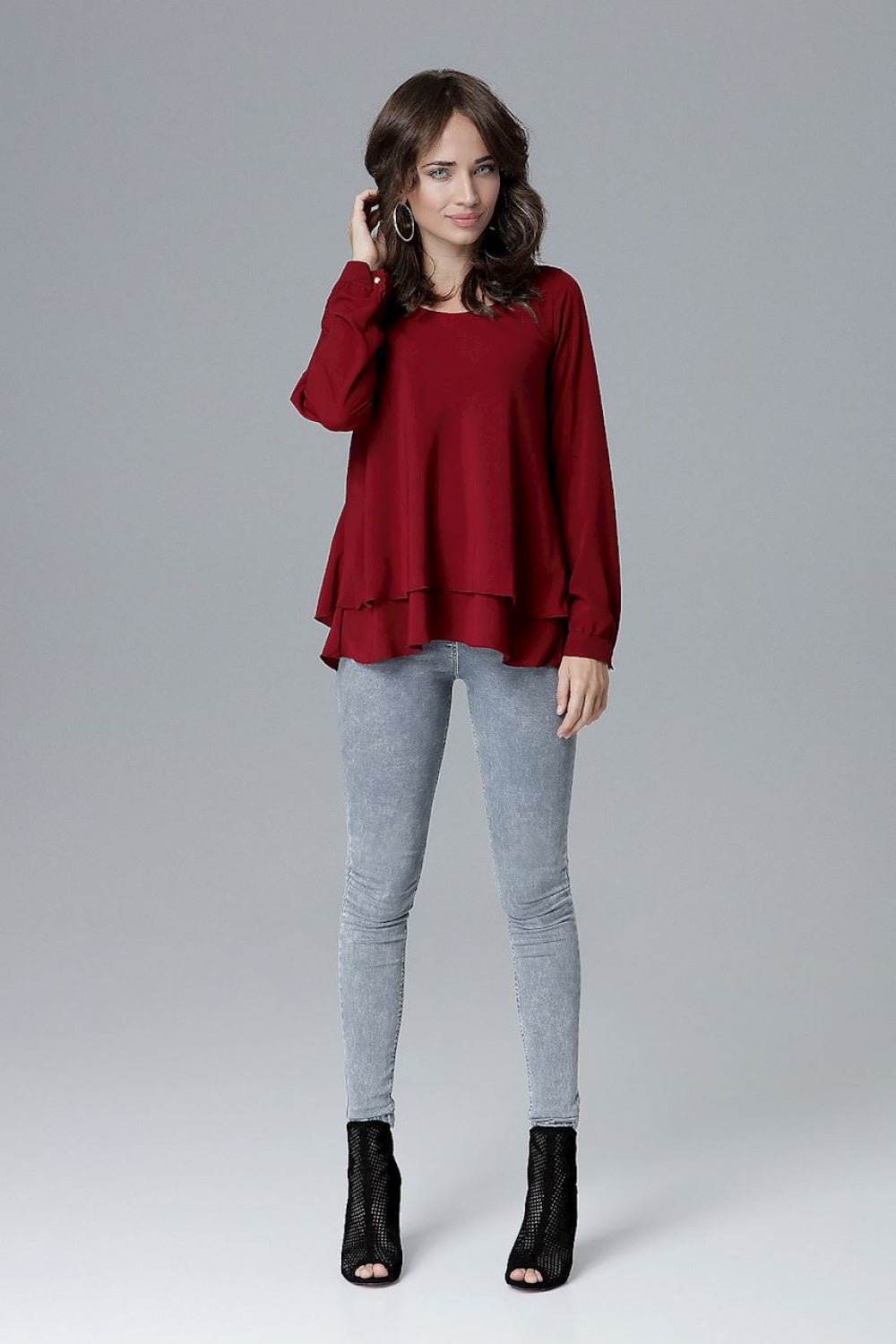 Blouse femme Lenitif Chemisier Chemisier — rouge
