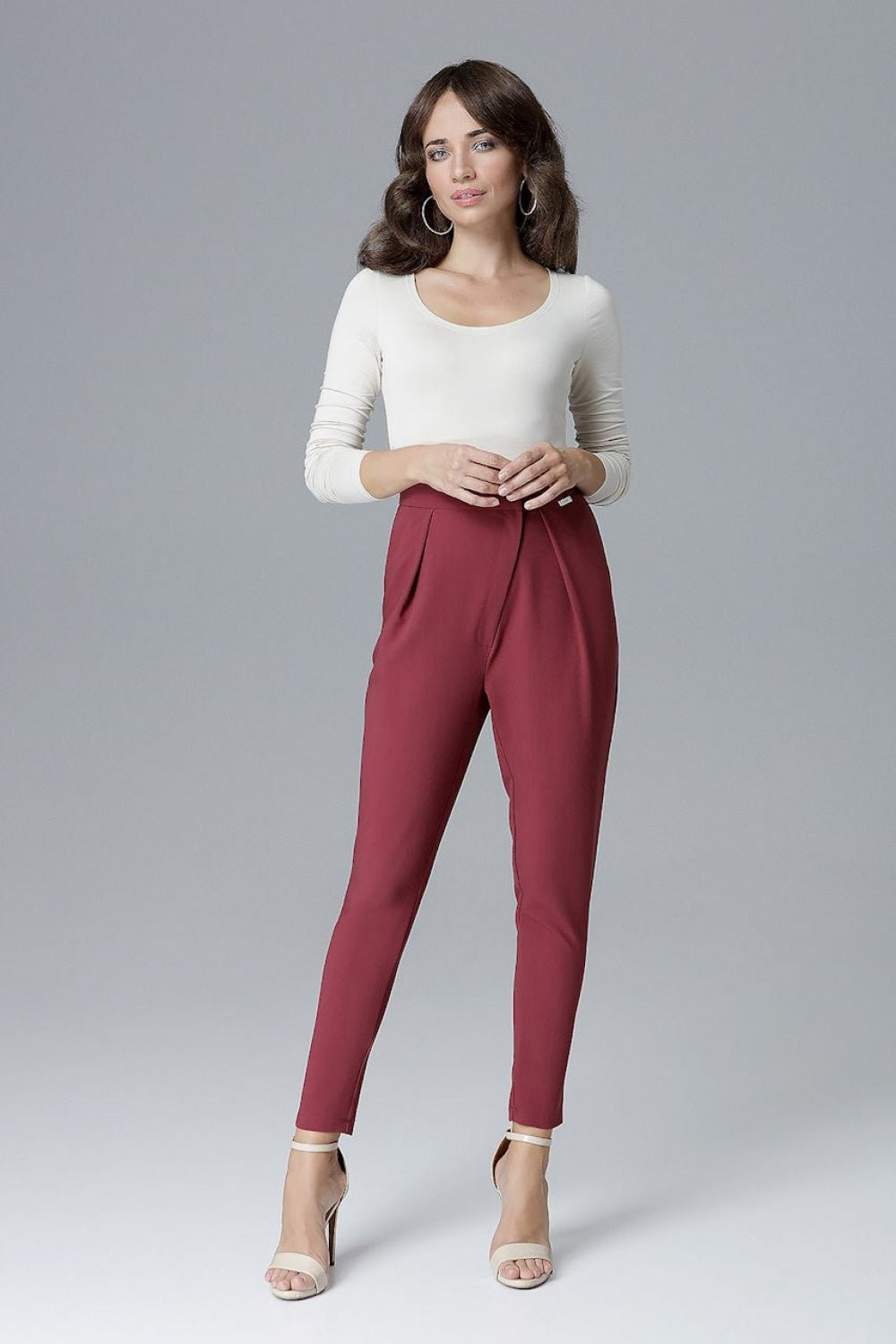 Chaussures à talons femme Lenitif Pantalon Pantalon — rouge