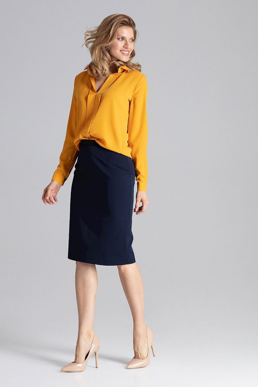 Blouse femme Figl Chemisier Chemisier — jaune