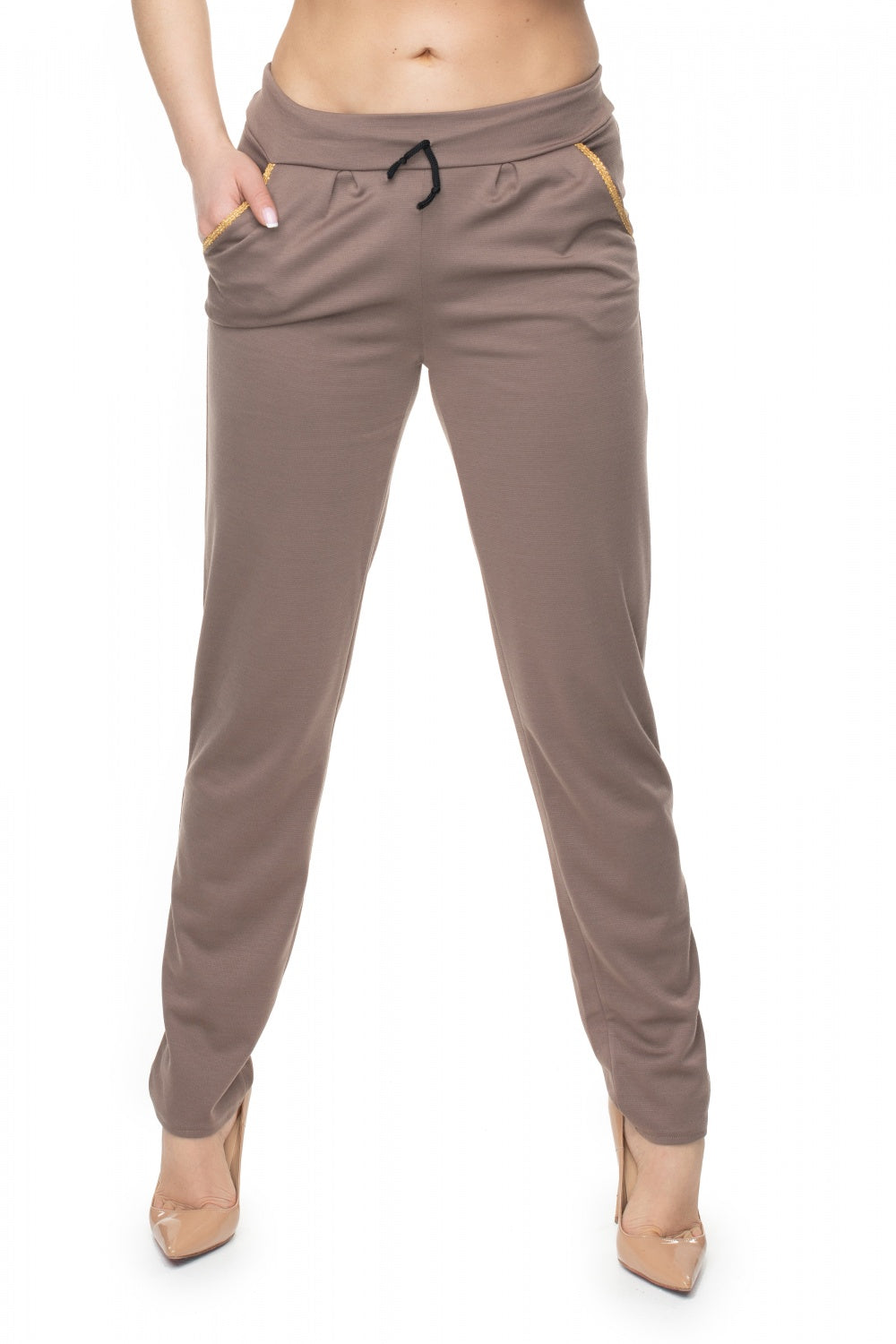 Chaussures à talons femme PeeKaBoo Pantalon Long Pantalon — beige