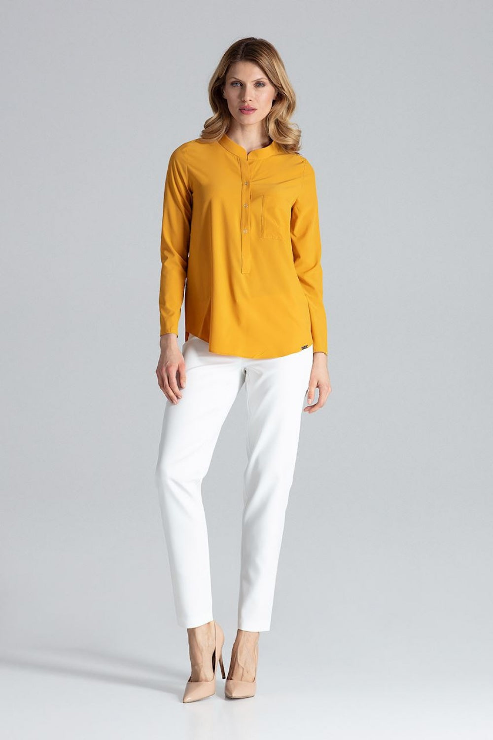 Blouse femme Figl Chemisier Chemisier — jaune