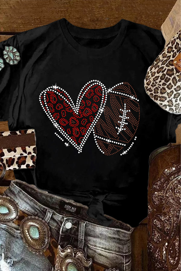 T-shirt femme strass