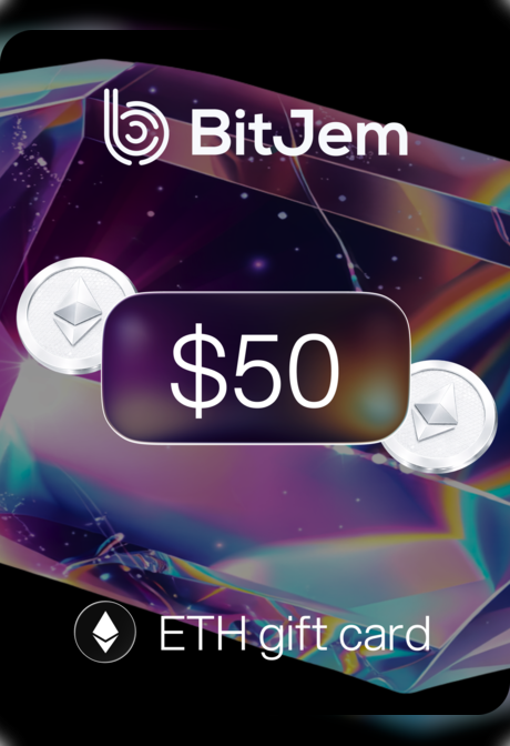 BitJem Crypto Gift Card ETH 50 USD - BitJem Key