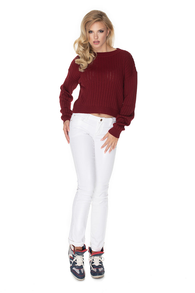 Pull femme PeeKaBoo Chandail Chandail — rouge