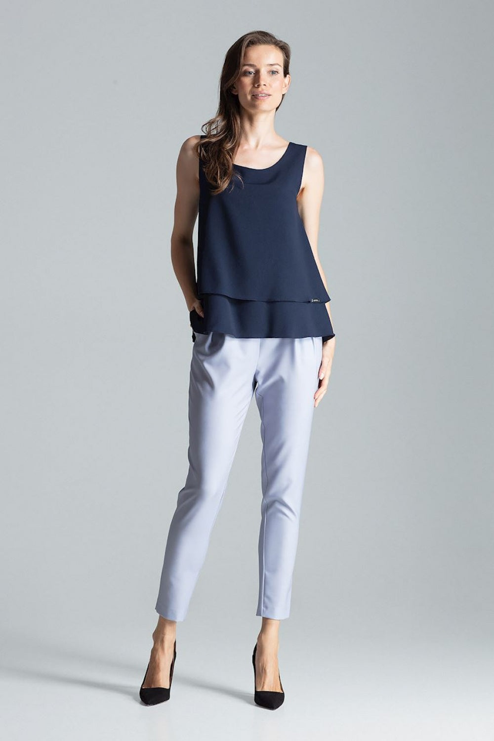Blouse femme Figl Chemisier Chemisier — bleu marine