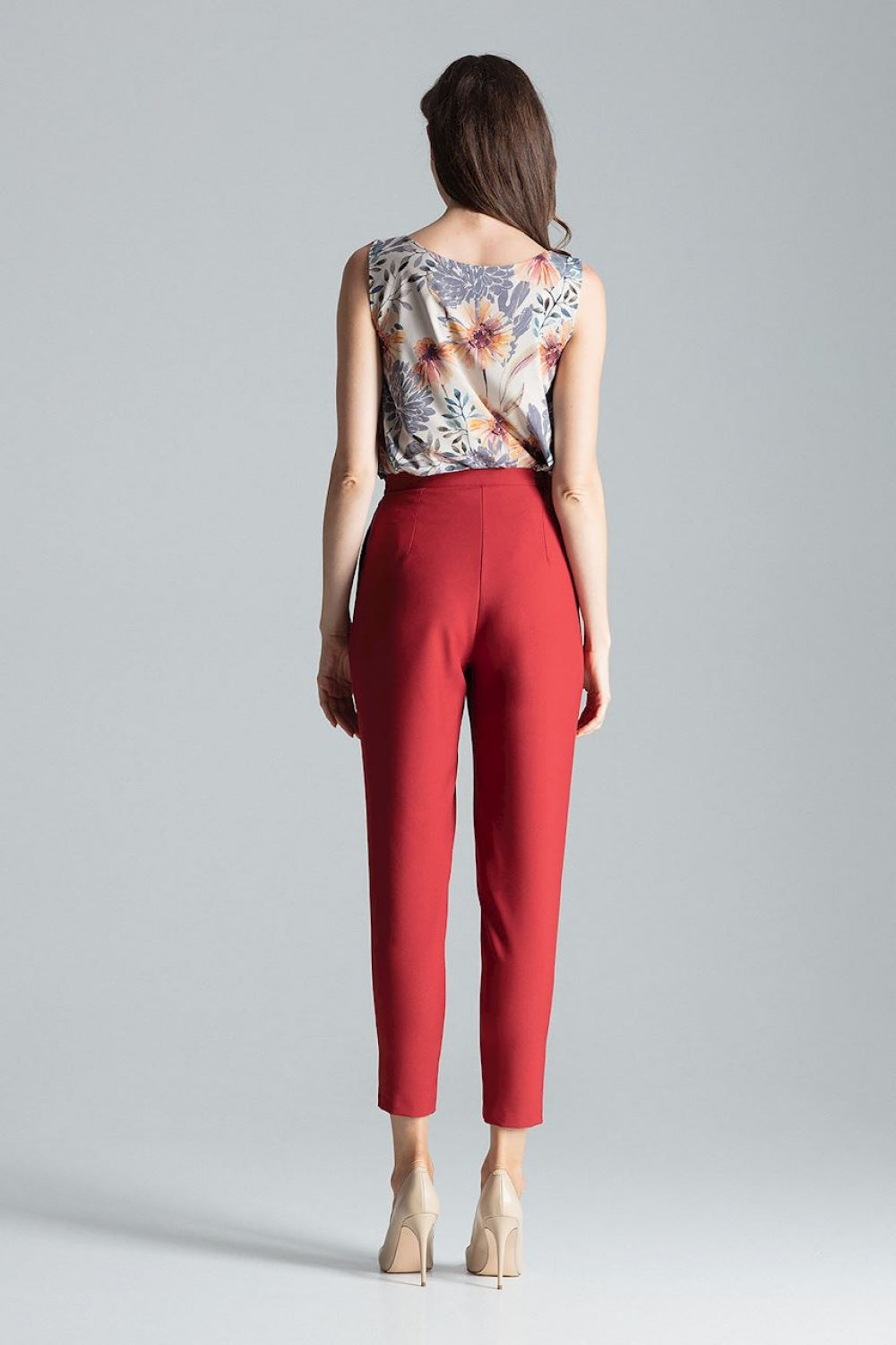 Chaussures à talons femme Figl Pantalon Pantalon — rouge