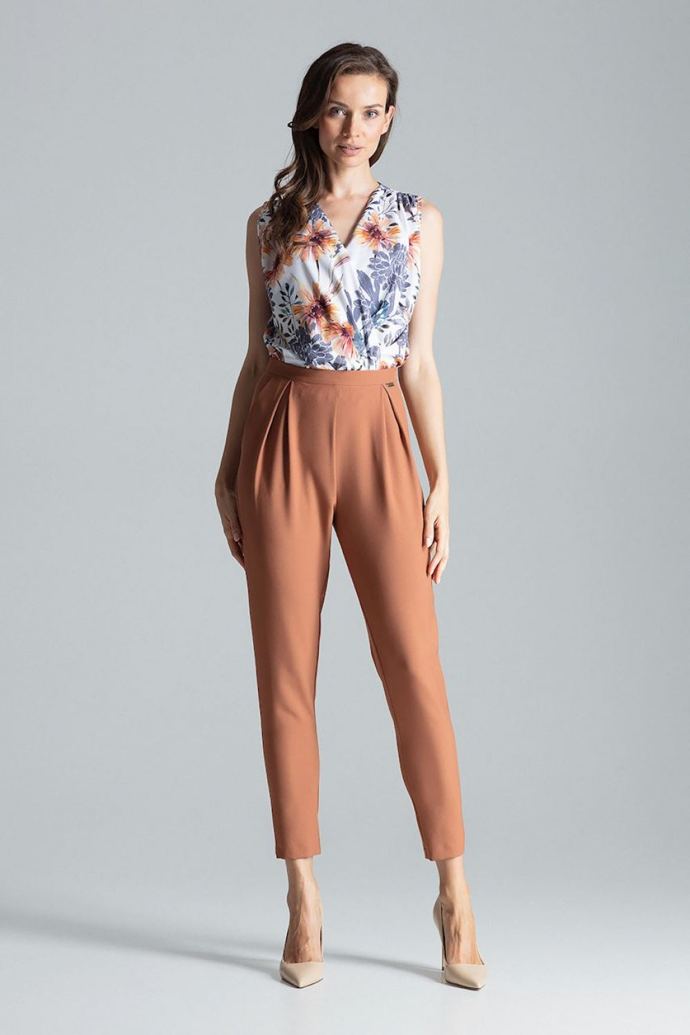Chaussures à talons femme Figl Pantalon Pantalon — brun