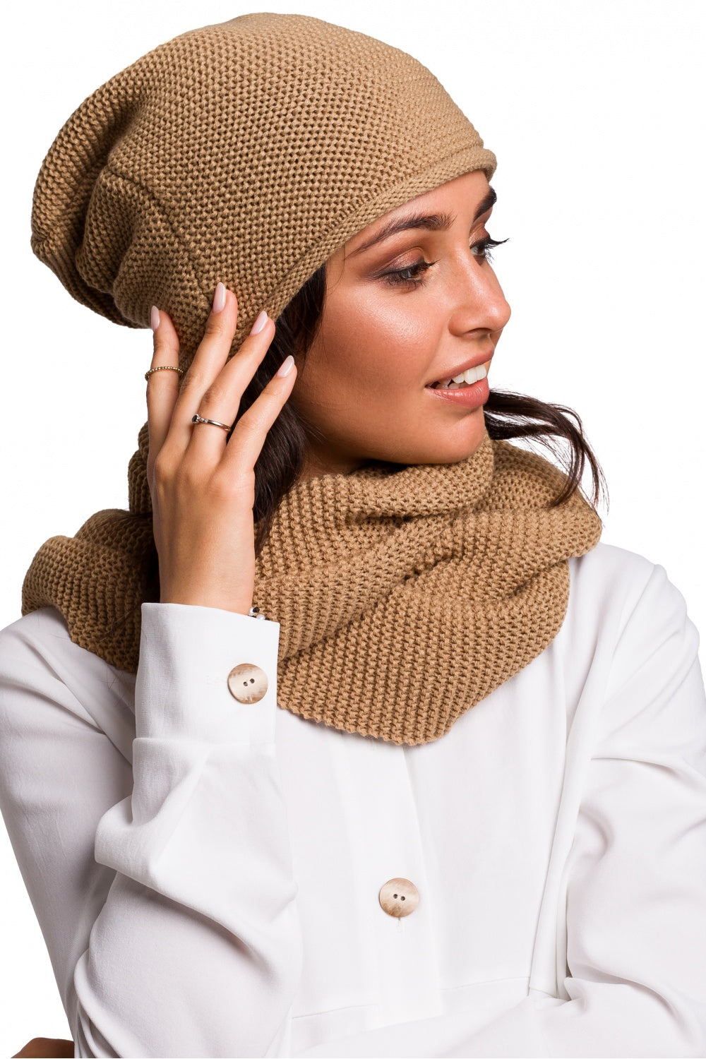 Infinity Écharpe femme BE Knit — beige