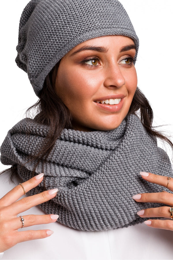 Infinity Écharpe femme BE Knit — gris