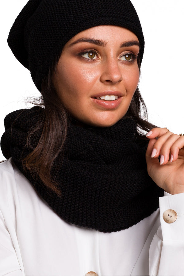 Infinity Écharpe femme BE Knit — noir