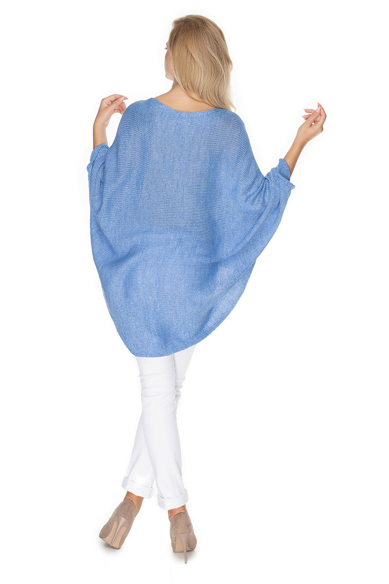 Poncho femme PeeKaBoo — bleu