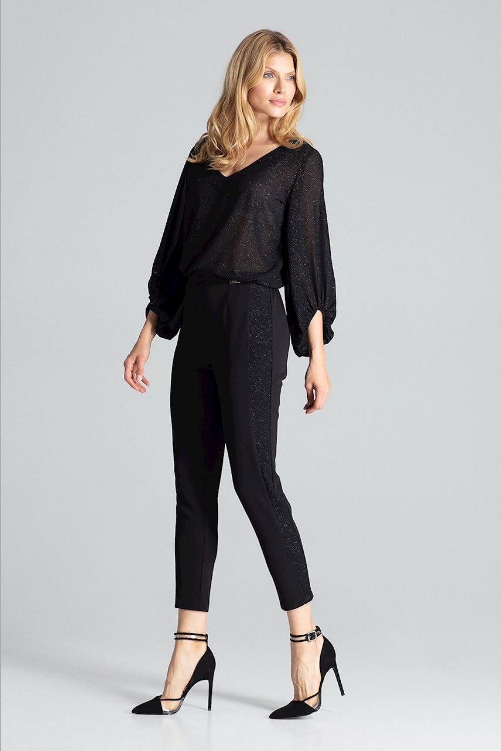 Chaussures à talons femme Figl Pantalon Pantalon — noir