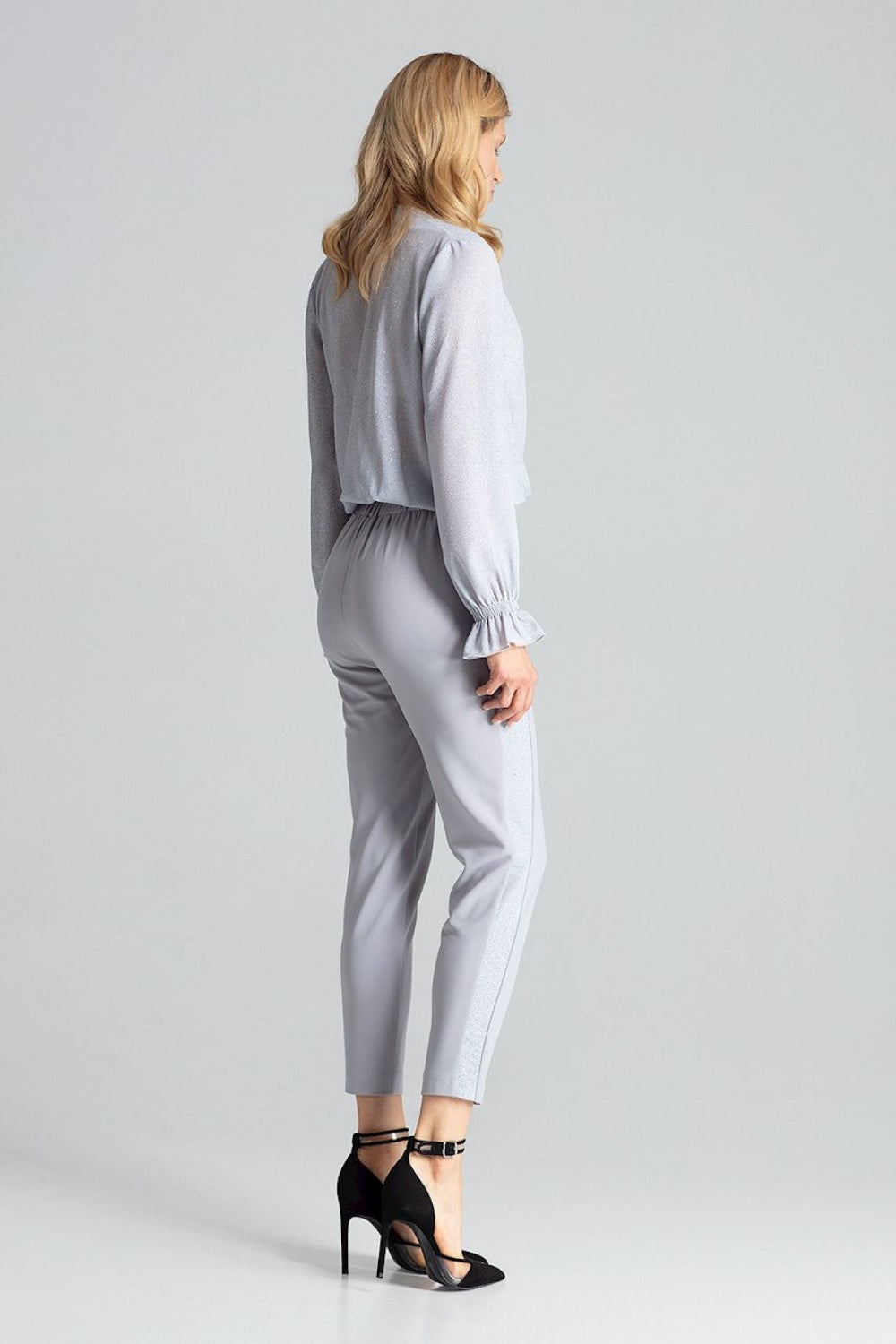 Chaussures à talons femme Figl Pantalon Pantalon — gris