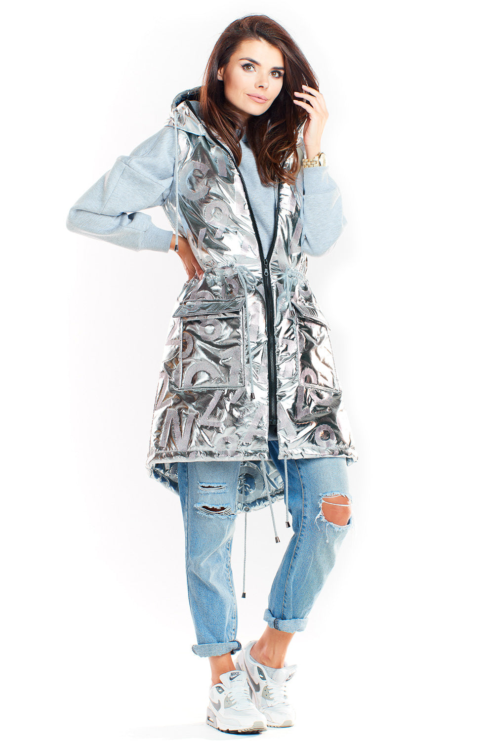 Gilet femme awama — gris