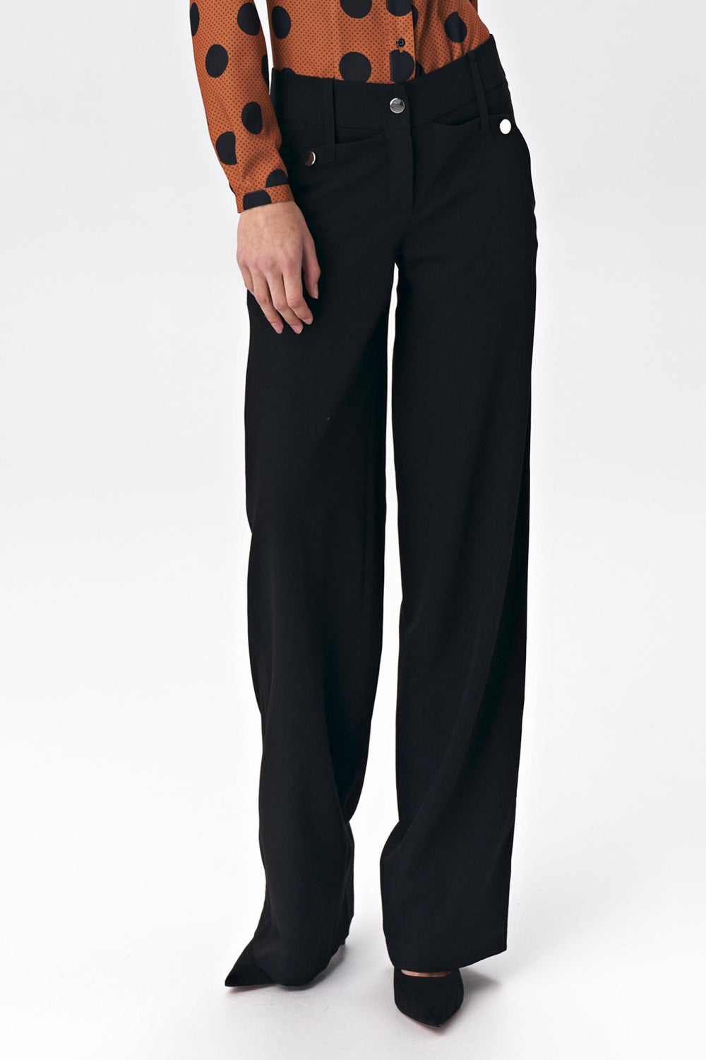 Chaussures à talons femme Nife Pantalon Pantalon — noir