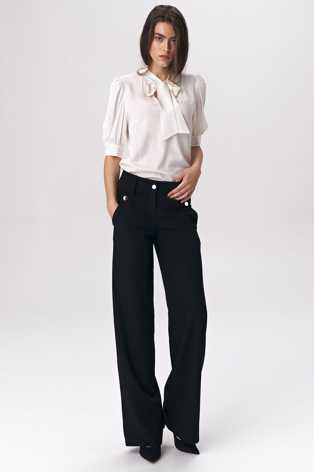 Chaussures à talons femme Nife Pantalon Pantalon — noir