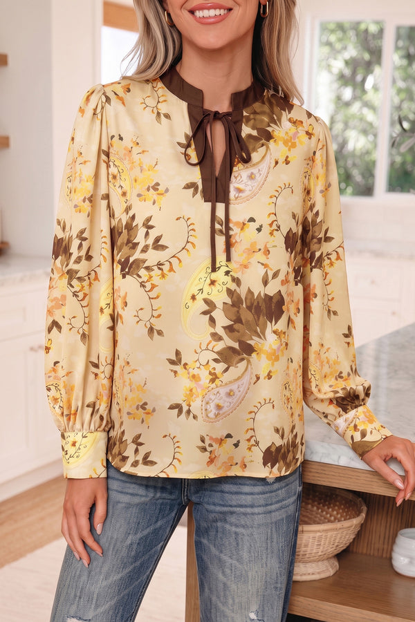 Blouse femme manches longues — kaki