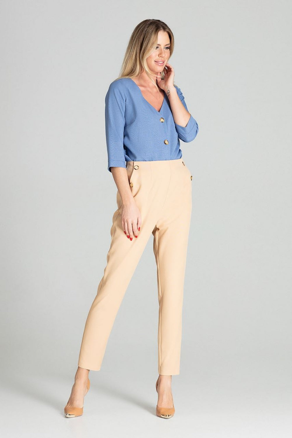 Blouse femme Figl Chemise Chemise — bleu
