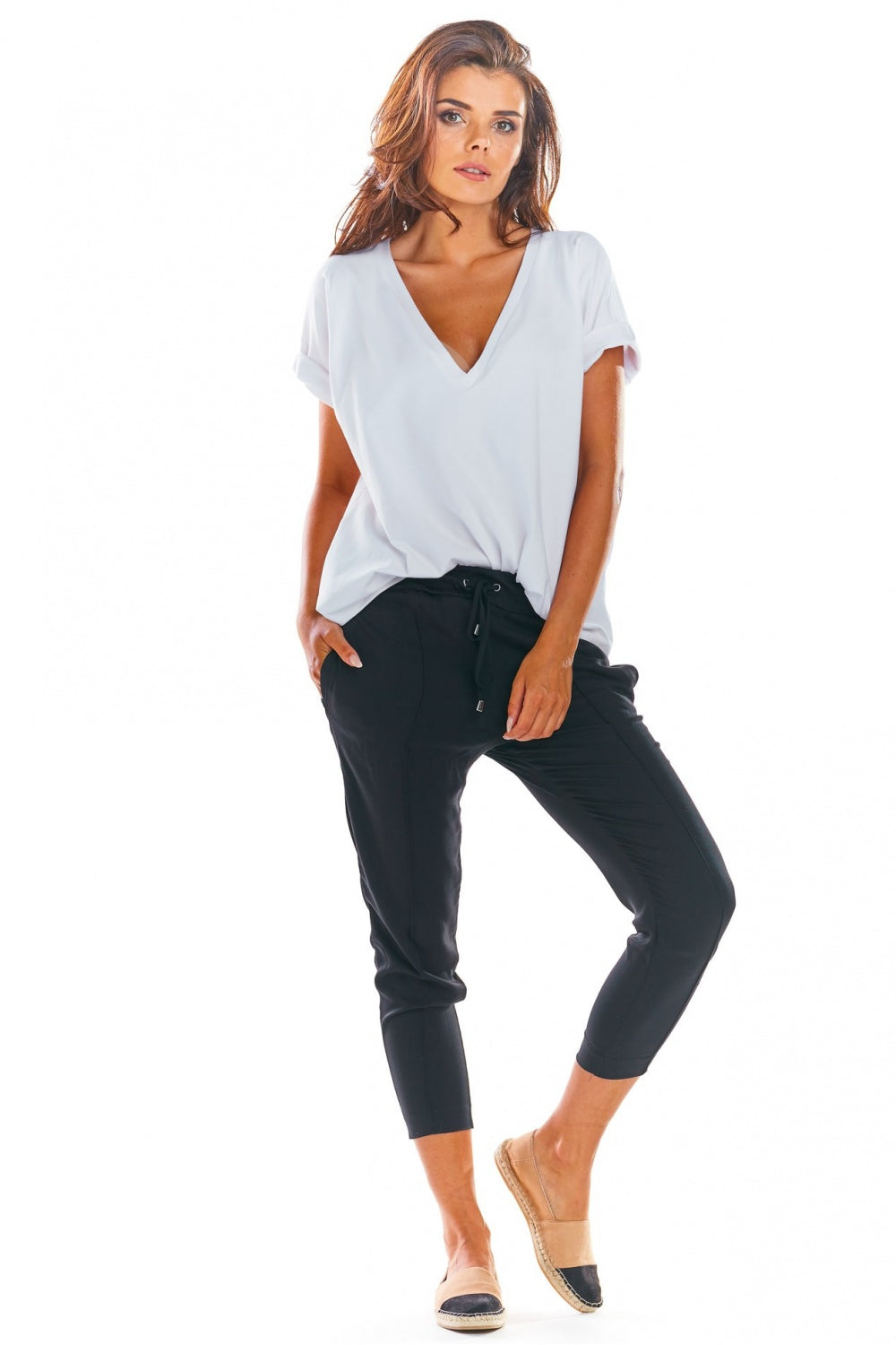 Chaussures à talons femme awama Pantalon Pantalon — noir
