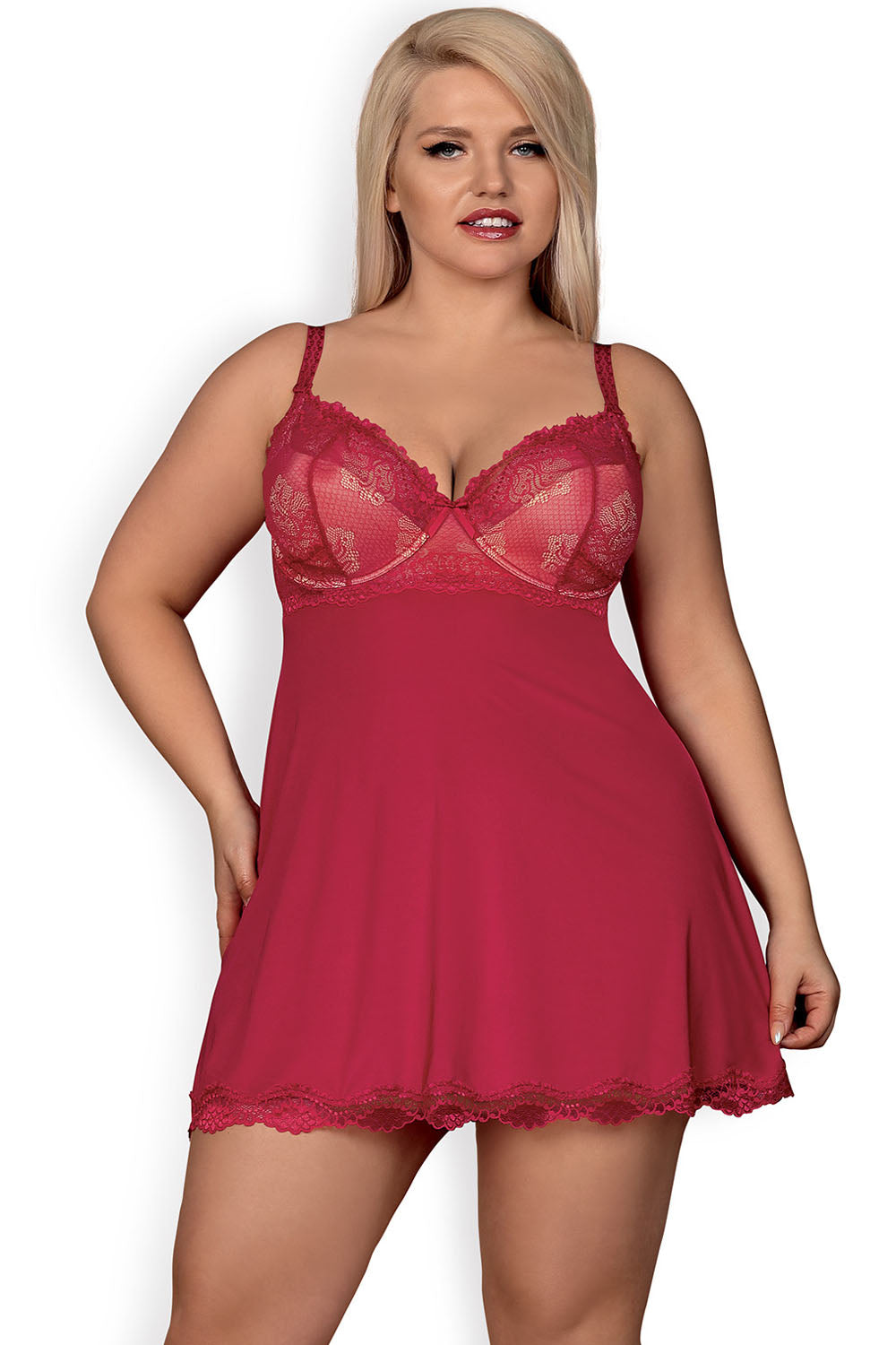 Ensemble lingerie femme Obsessive L Ensemble Sexy — rouge