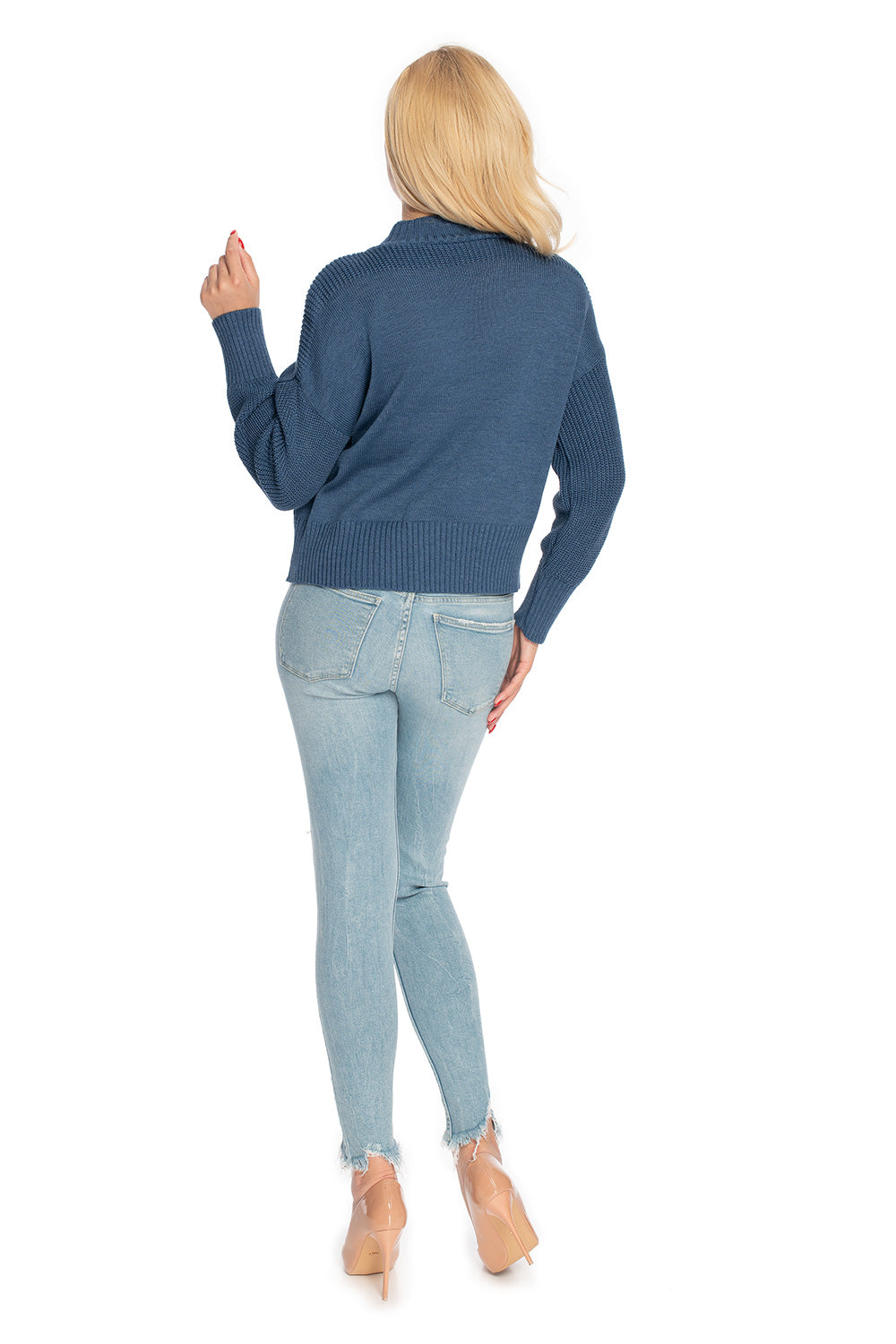 Pull femme PeeKaBoo Chandail Chandail — bleu