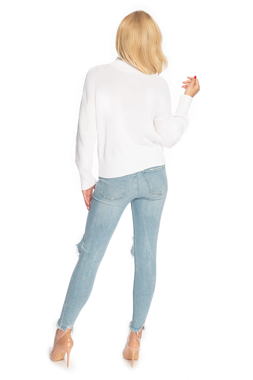 Pull femme PeeKaBoo Chandail Chandail — beige