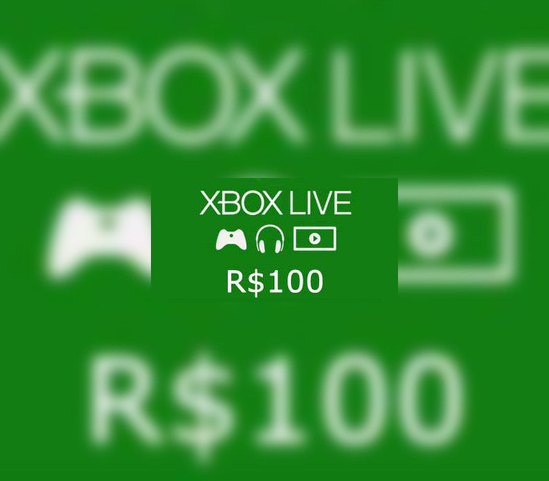 XBOX Live BRL 100 Prepaid Card BR